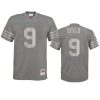 49ers robbie gould charcoal metal replica jersey
