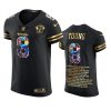 49ers steve young black 2021 career highlights 75th anniversary jersey