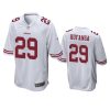 49ers talanoa hufanga white game jersey