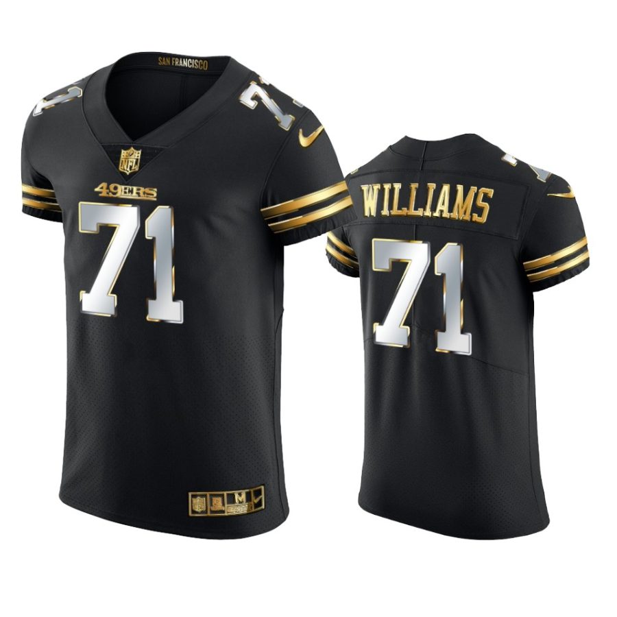 49ers trent williams black 2020 21 golden edition elite jersey