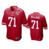 49ers trent williams scarlet 75th anniversary patch game jersey