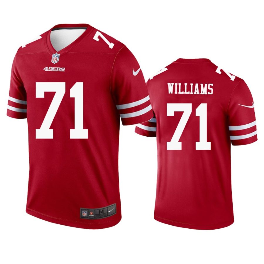 49ers trent williams scarlet legend jersey