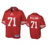 49ers trent williams scarlet pro line jersey