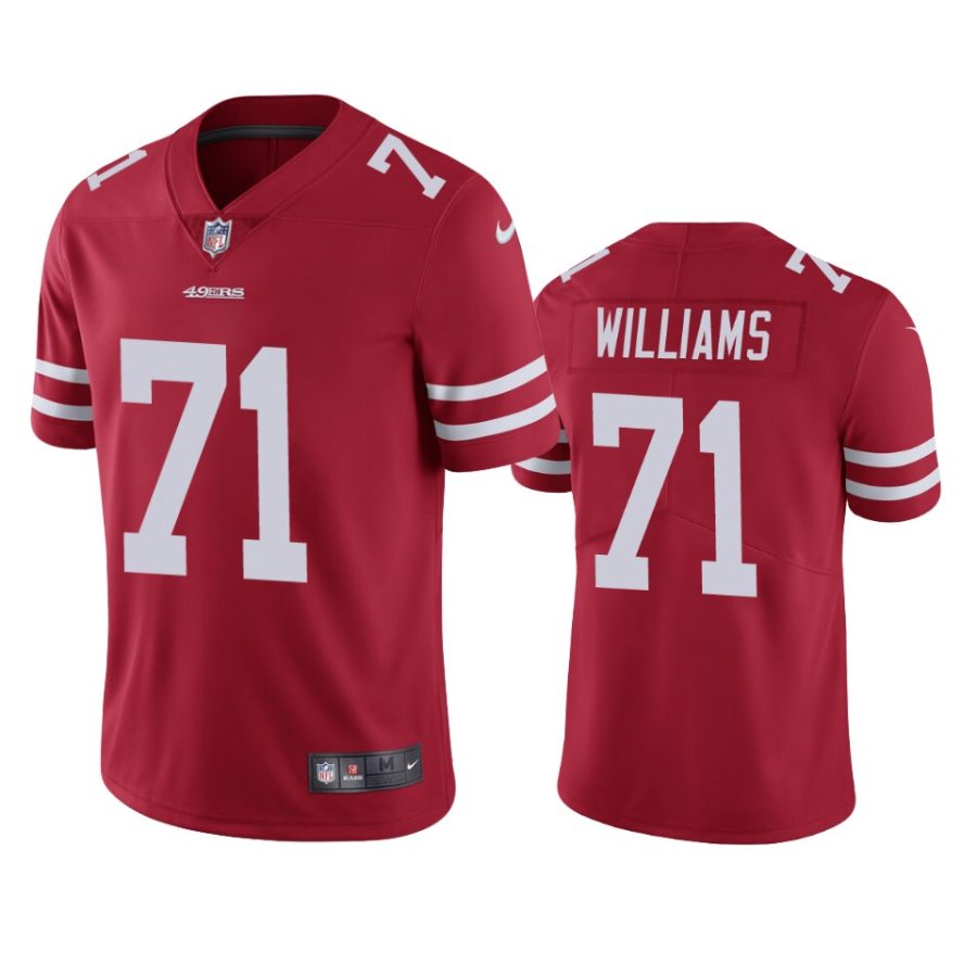 49ers trent williams scarlet vapor untouchable limited jersey