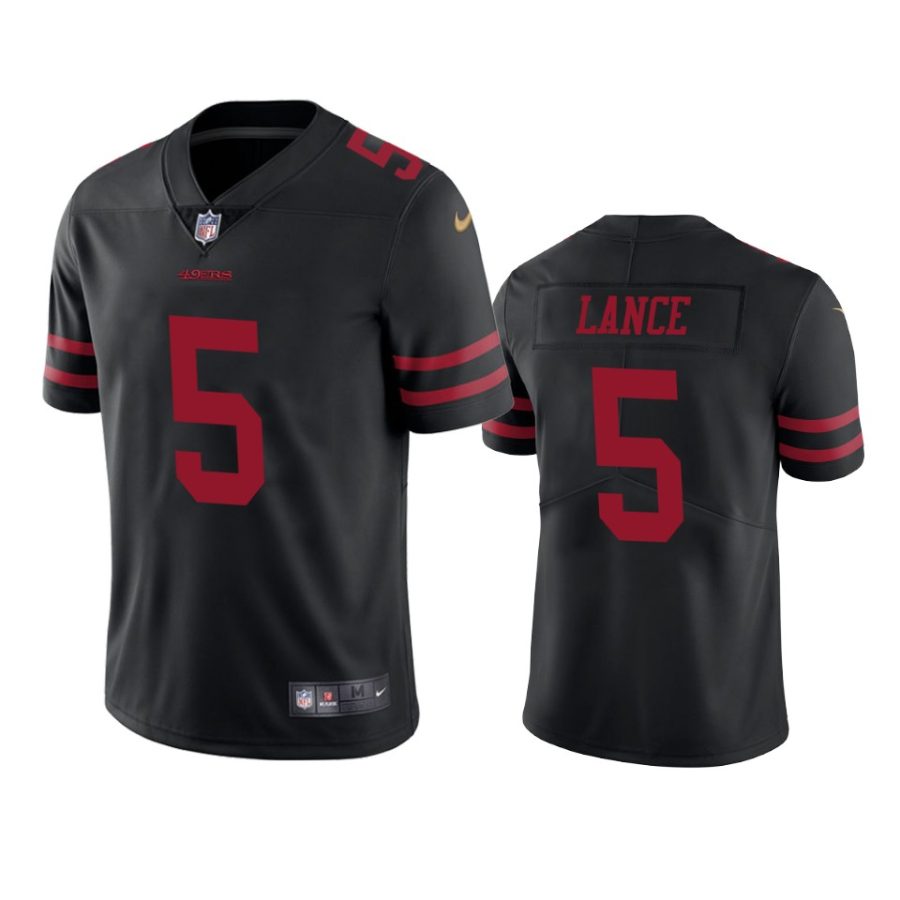 49ers trey lance black vapor limited jersey 0a