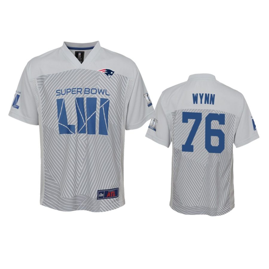 76 isaiah wynn gray super bowl liii jersey