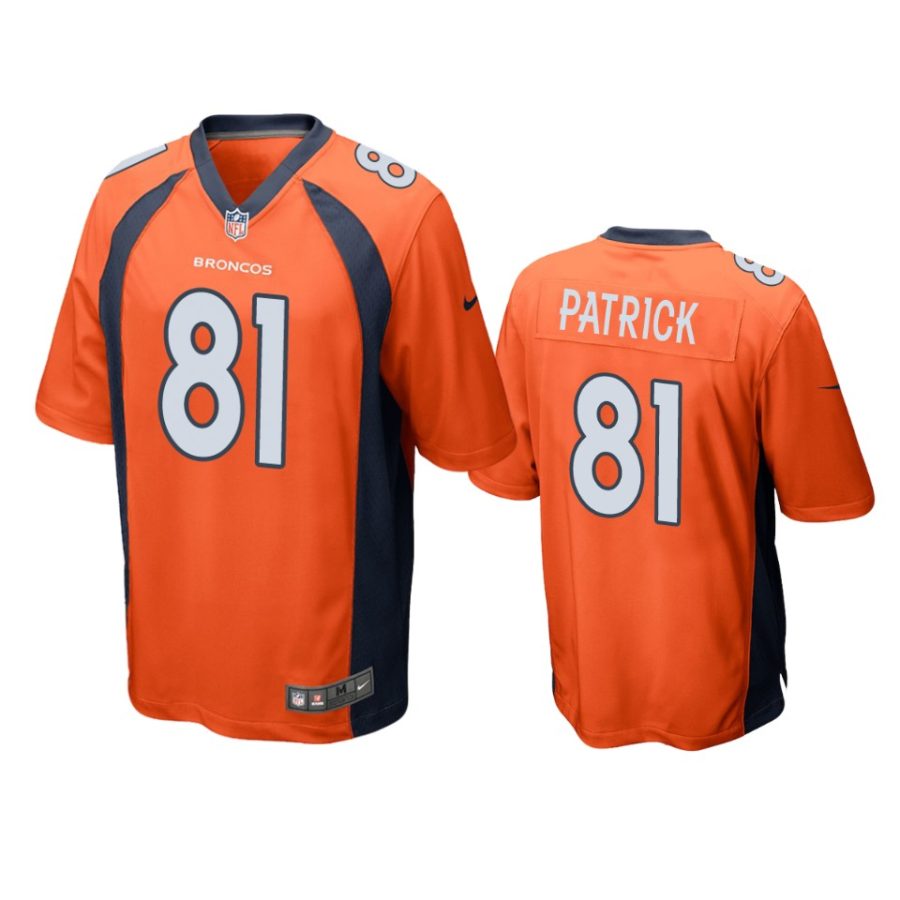 81 tim patrick orange game jersey