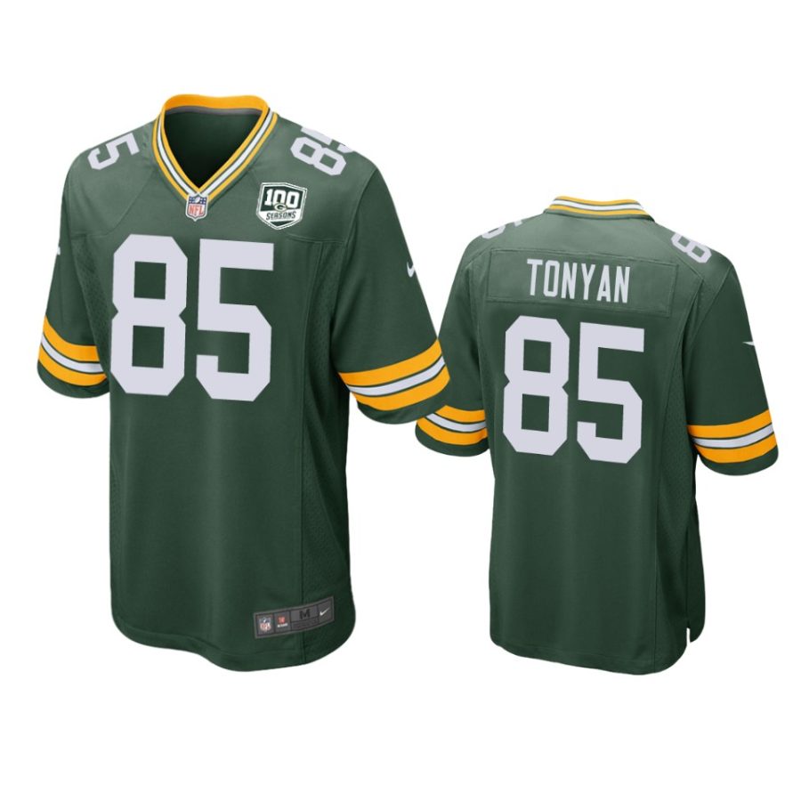 85 robert tonyan green game jersey