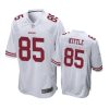 85 white george kittle jersey