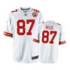 87 white travis kelce jersey