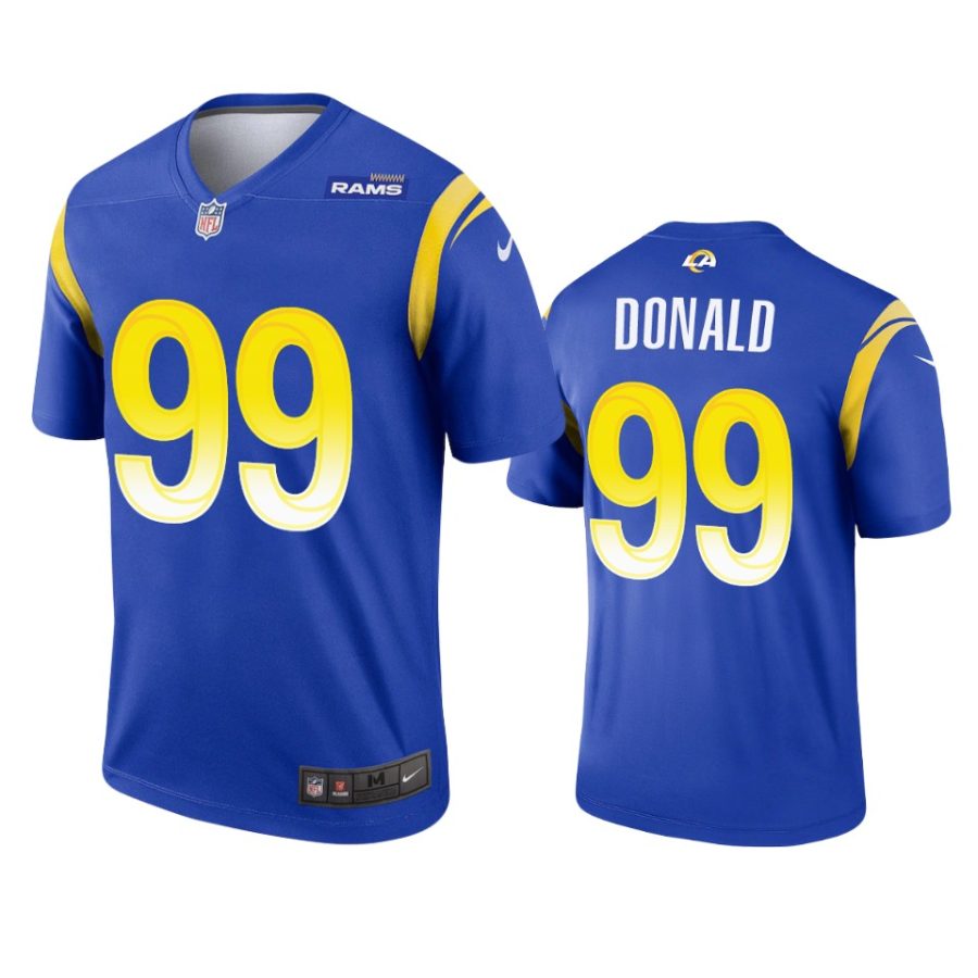 aaron donald rams legend royal jersey