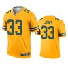 aaron jones packers 2021 inverted legend gold jersey