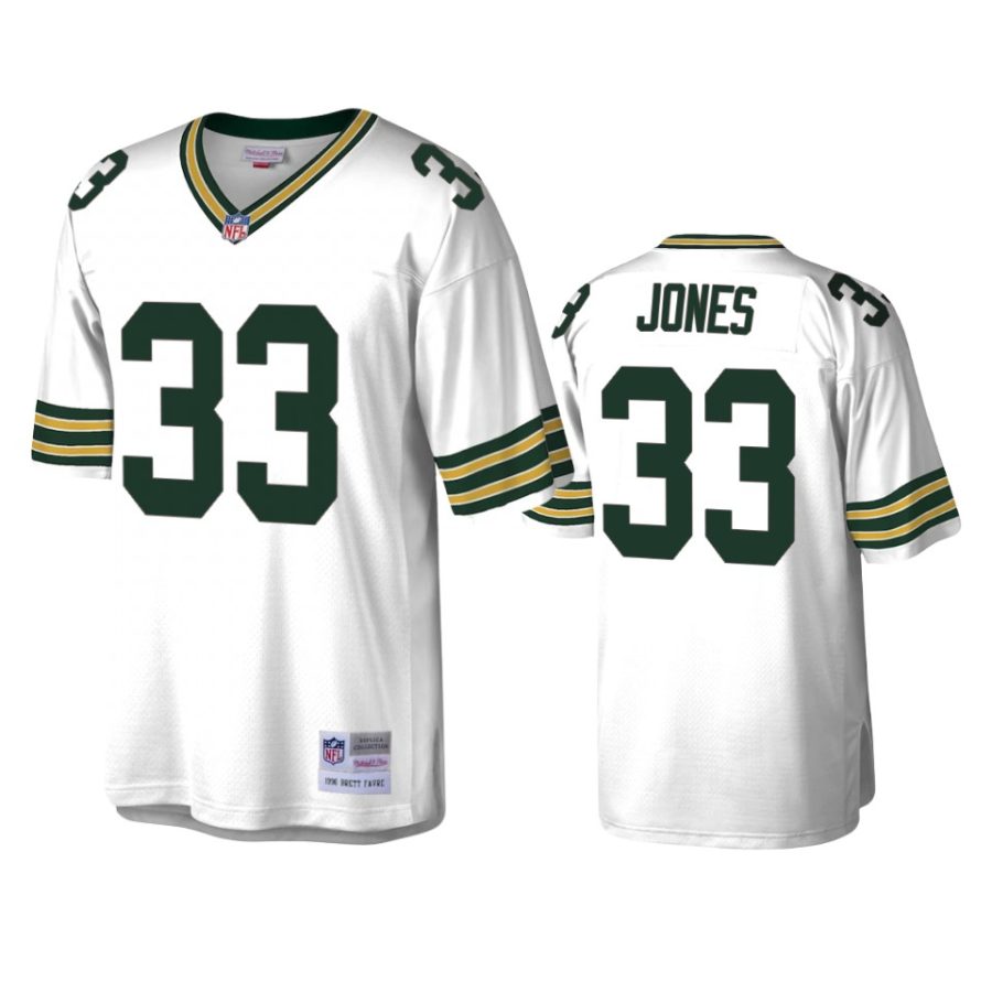 aaron jones packers white legacy replica throwback jersey