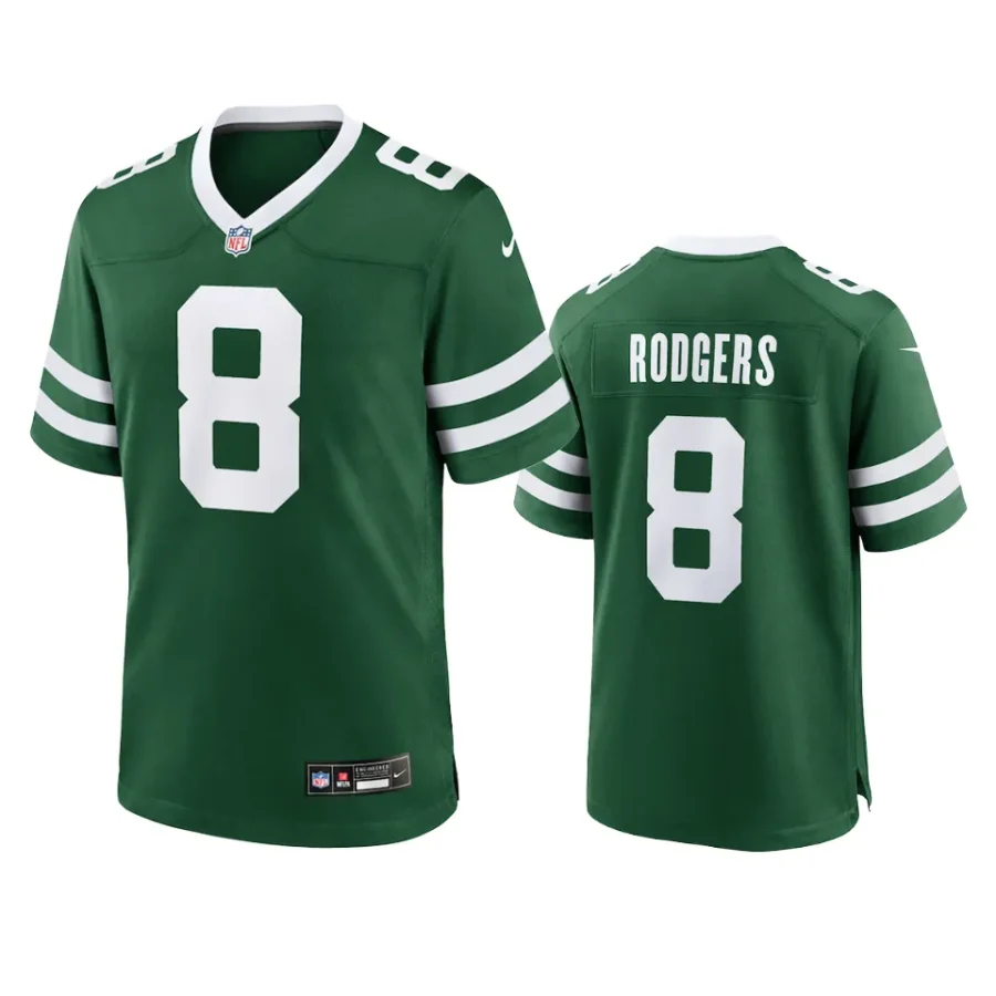 aaron rodgers jets 2024 game legacy green jersey