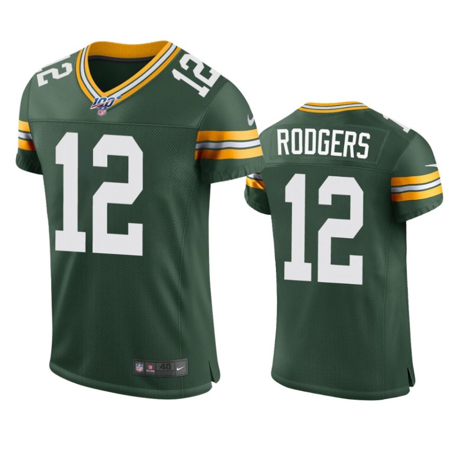 aaron rodgers packers green nfl 100 vapor elite jersey