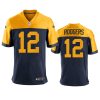 aaron rodgers packers navy throwback new jersey