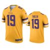 adam thielen vikings 2021 inverted legend gold jersey