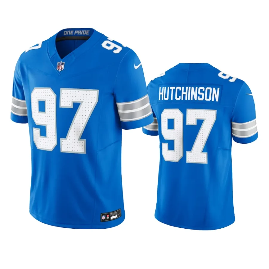 aidan hutchinson lions blue 2024 vapor f.u.s.e. limited jersey