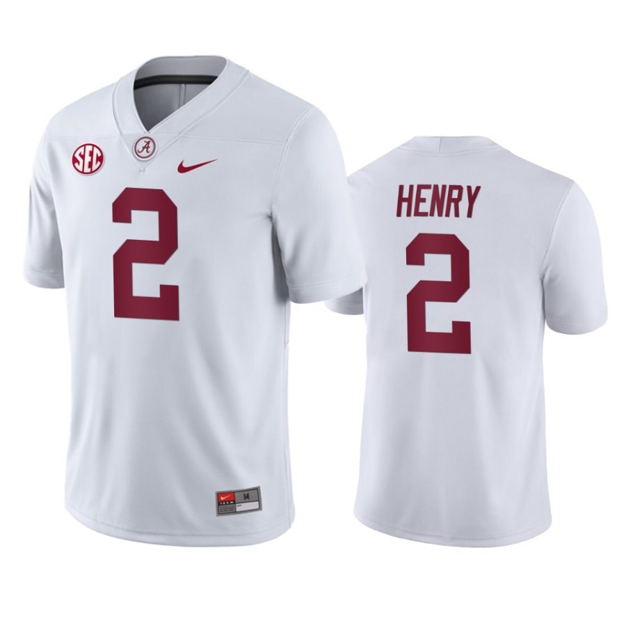 alabama crimson tide derrick henry white game jersey