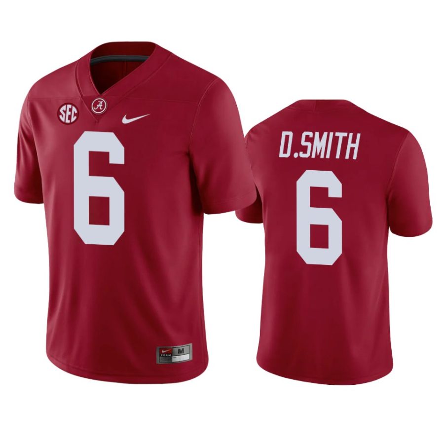 alabama crimson tide devonta smith crimson game jersey