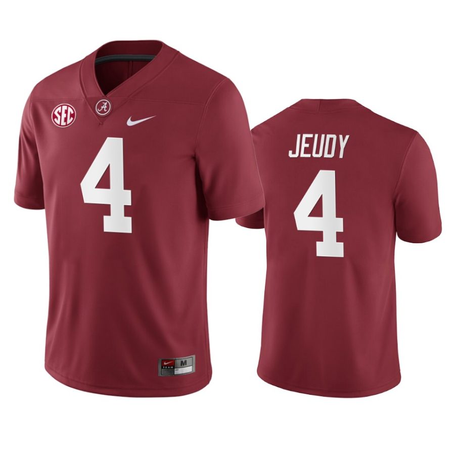 alabama crimson tide jerry jeudy crimson home game jersey