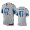 alex anzalone lions inverted legend gray jersey