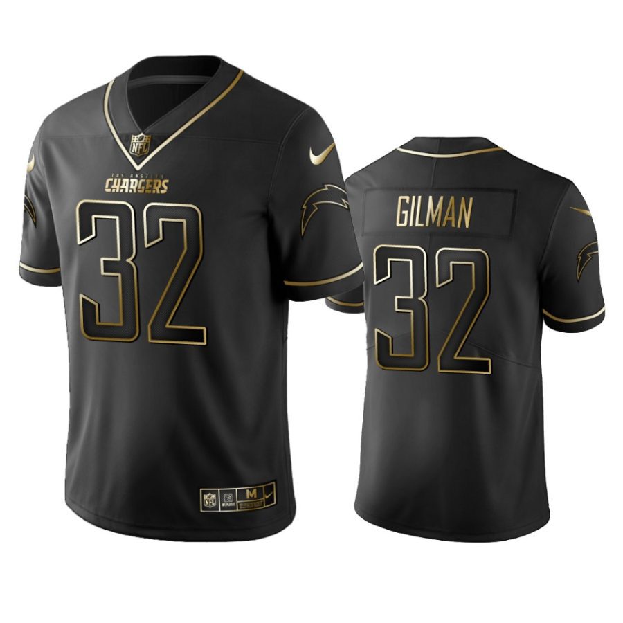 alohi gilman chargers black golden edition jersey