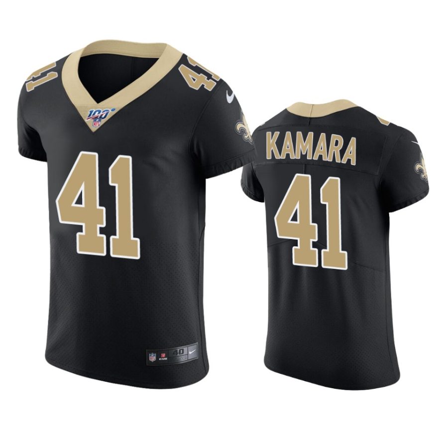 alvin kamara saints black nfl 100 vapor elite jersey