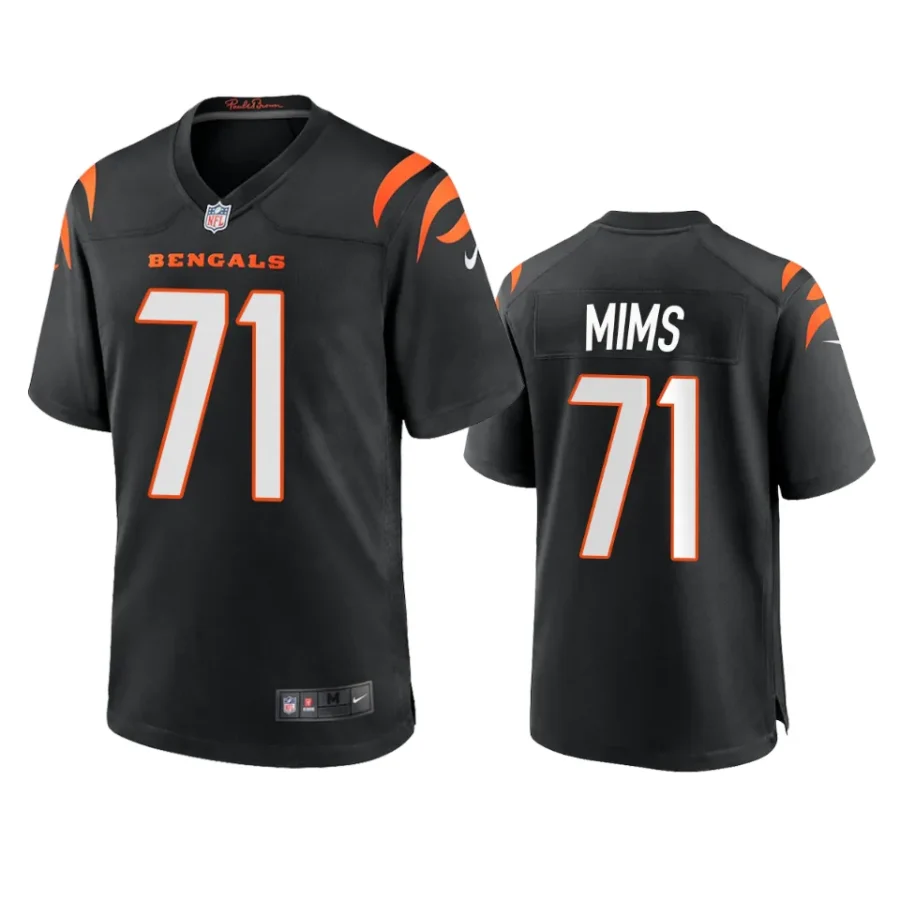 amarius mims bengals black 2024 nfl draft jersey