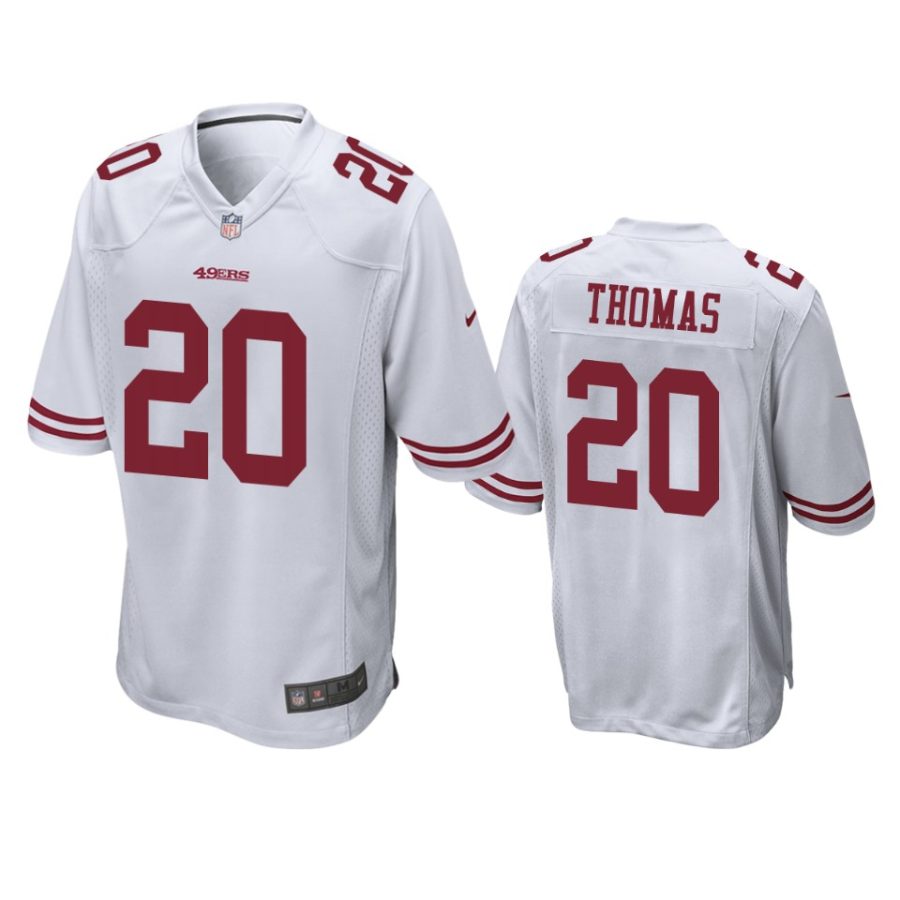 ambry thomas 49ers white game jersey 0a