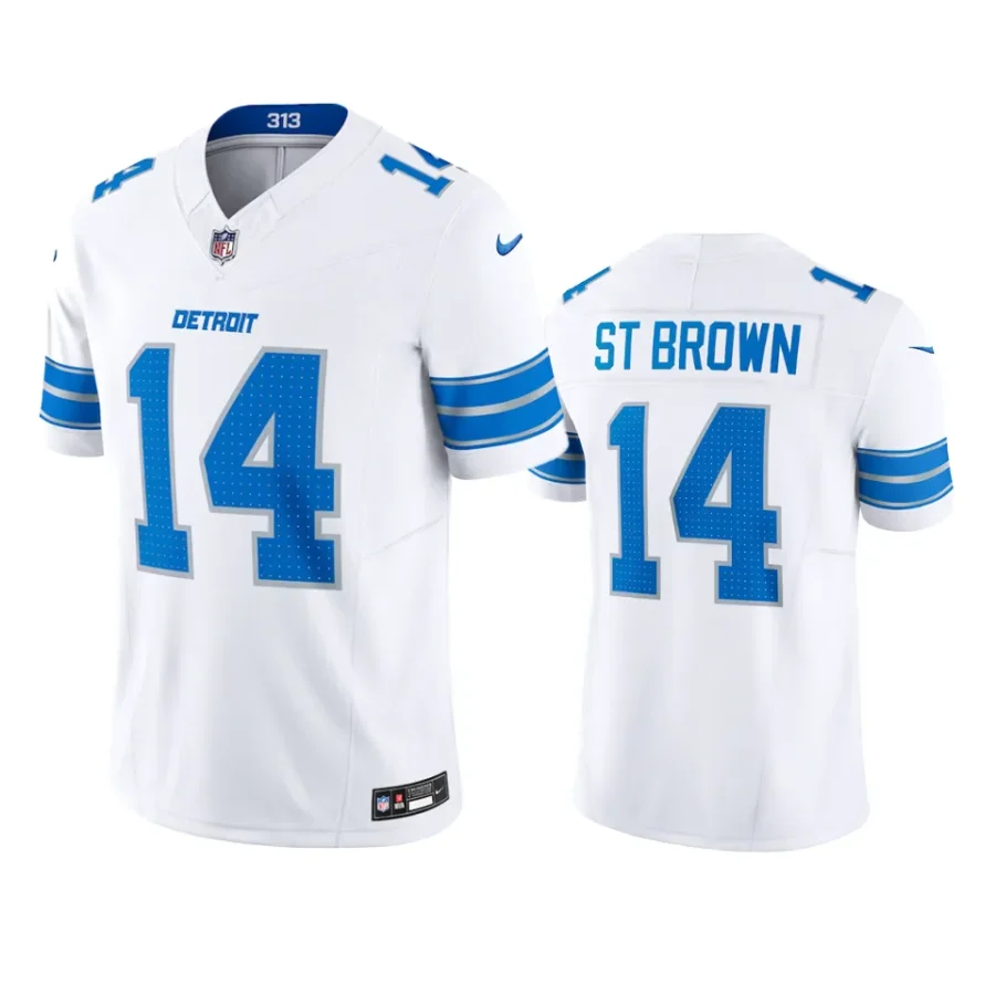 amon ra st. brown lions white 2024 vapor f.u.s.e. limited jersey