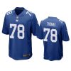 andrew thomas giants royal game jersey