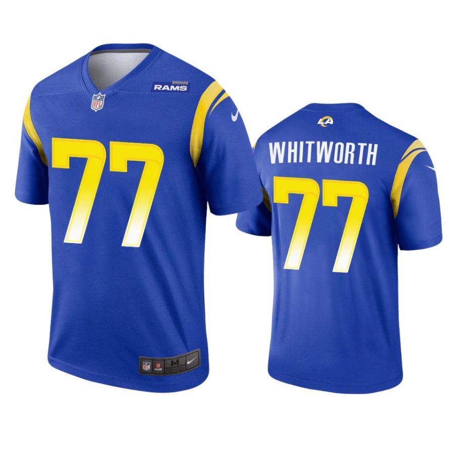 andrew whitworth rams legend royal jersey