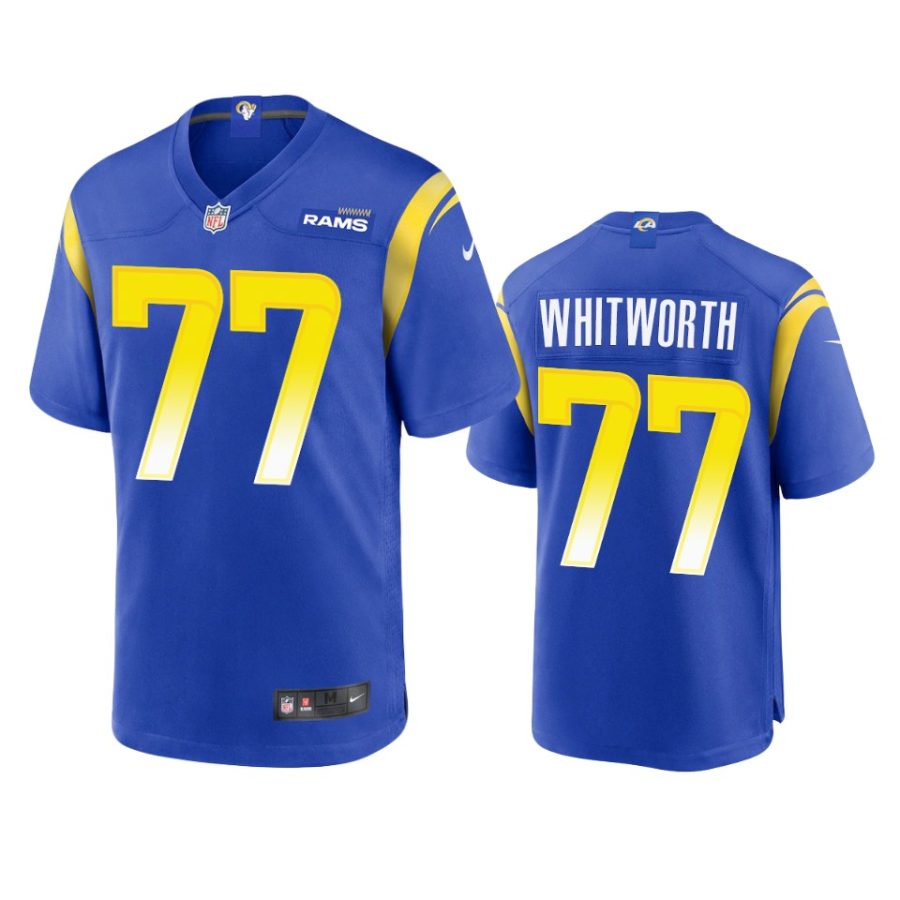 andrew whitworth rams royal game jersey 0a