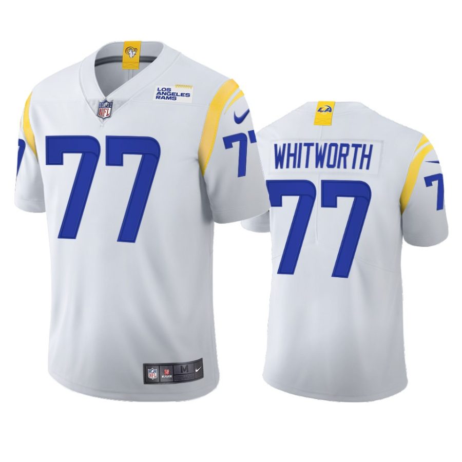 andrew whitworth rams white 2021 vapor limited jersey