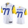 andrew whitworth rams white vapor jersey