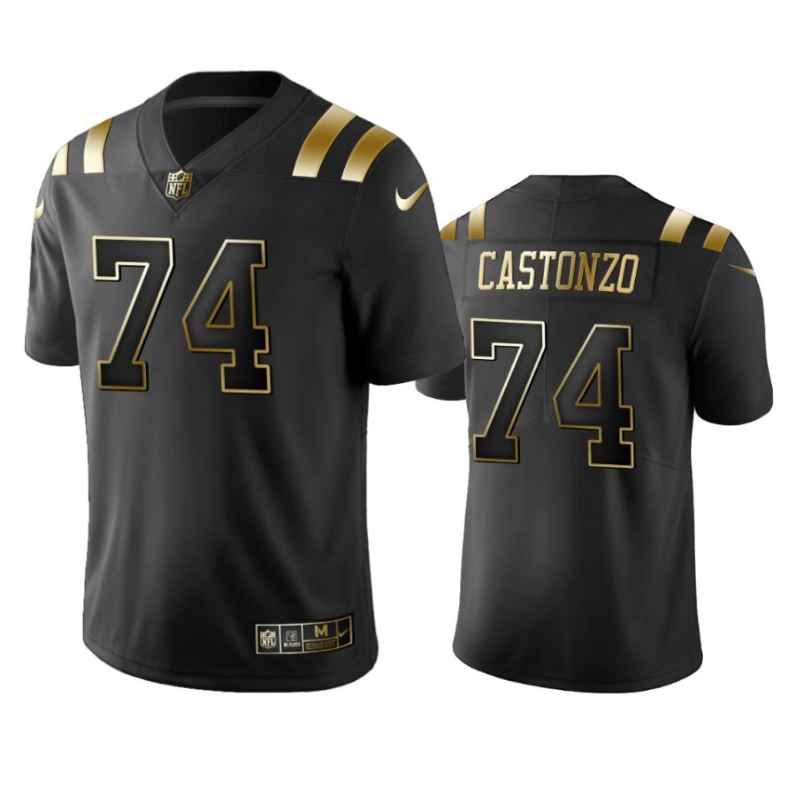 anthony castonzo colts black golden limited jersey