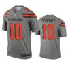 anthony schwartz browns gray inverted legend jersey