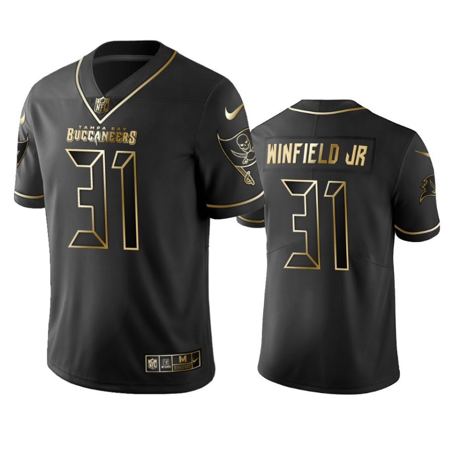 antoine winfield jr. buccaneers black golden edition jersey