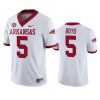 arkansas razorbacks rakeem boyd white college football jersey