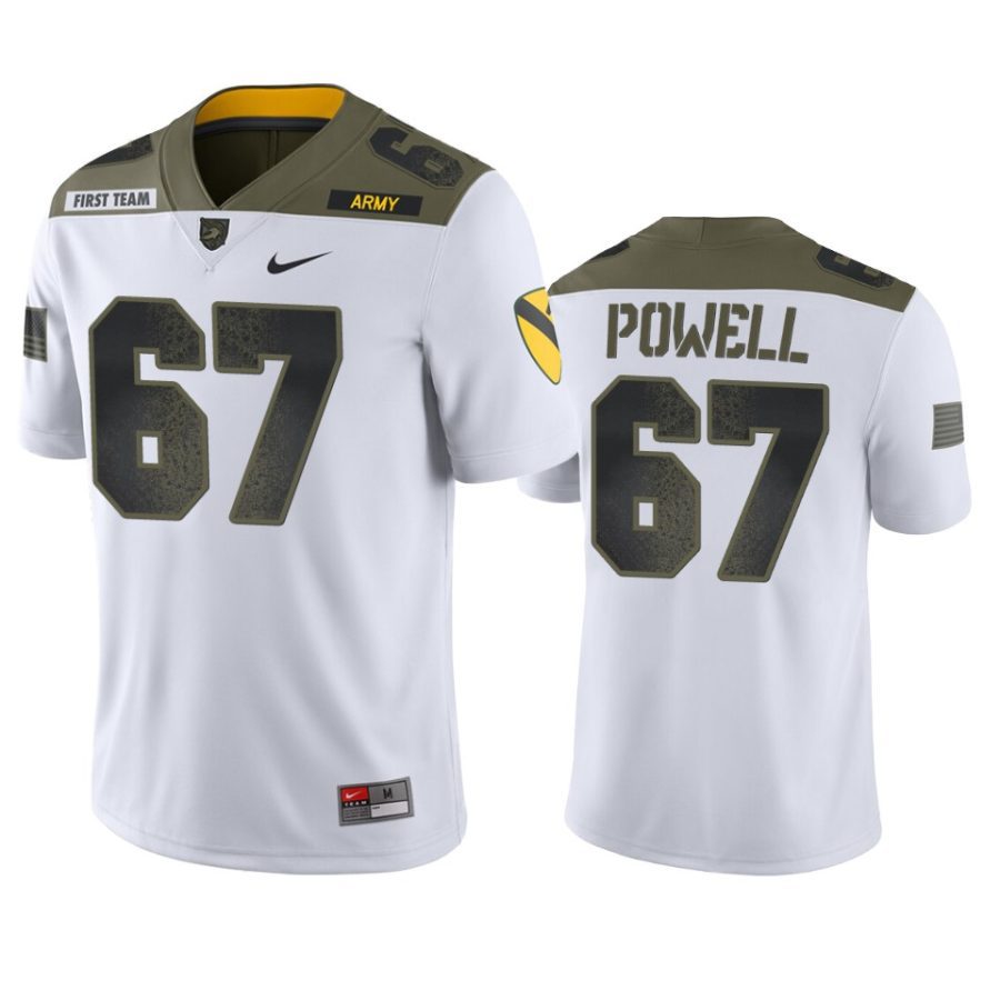 army black knights dean powell white 1st cavalry division limited edition jersey