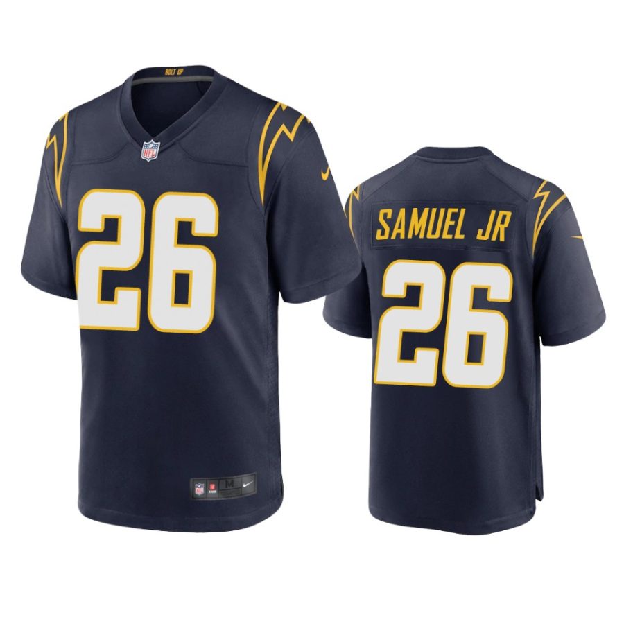 asante samuel jr. chargers navy alternate game jersey