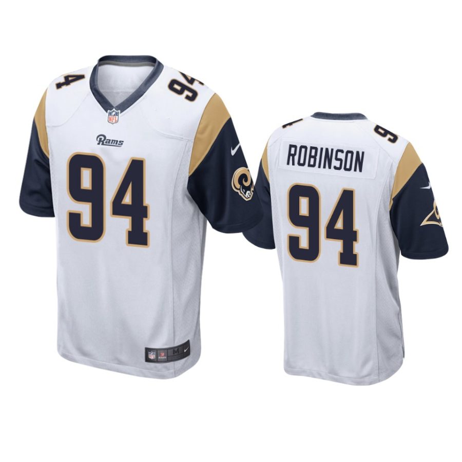 ashawn robinson rams white game jersey