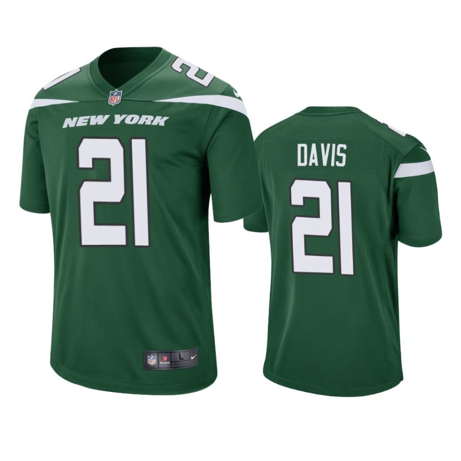 ashtyn davis jets green game jersey