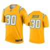 austin ekeler chargers 2021 inverted legend gold jersey