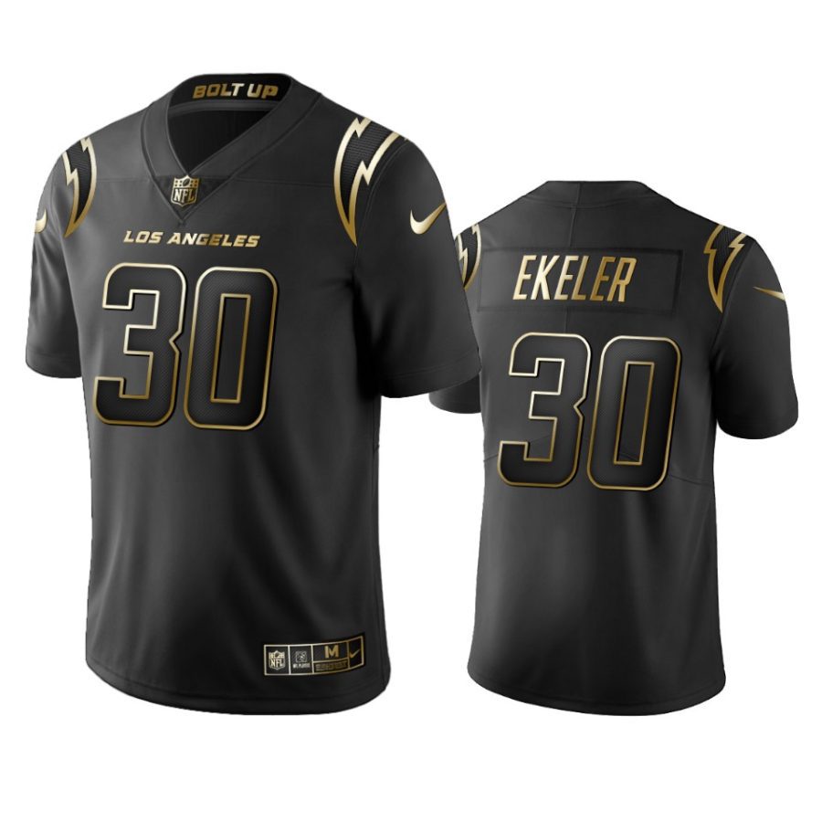 austin ekeler chargers black golden limited jersey