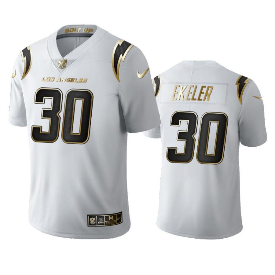 austin ekeler chargers white golden limited jersey