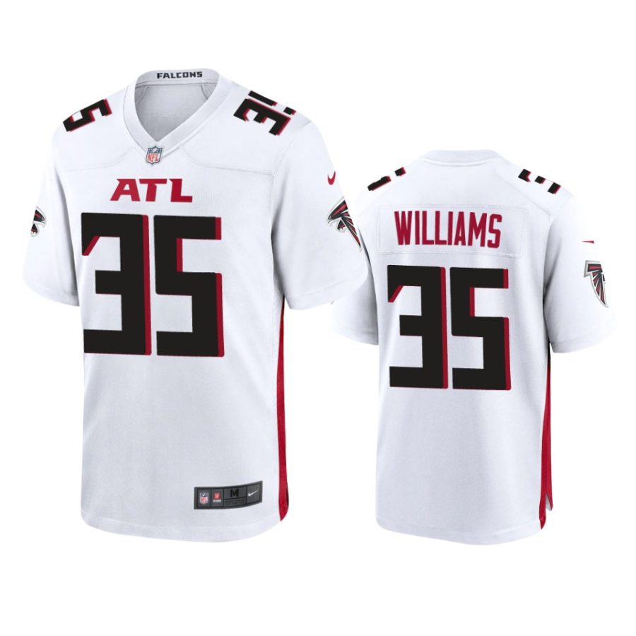 avery williams falcons white game jersey
