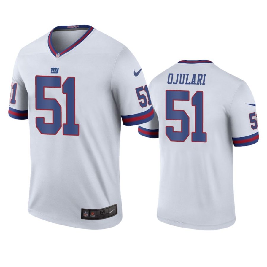 azeez ojulari color rush legend giants white jersey