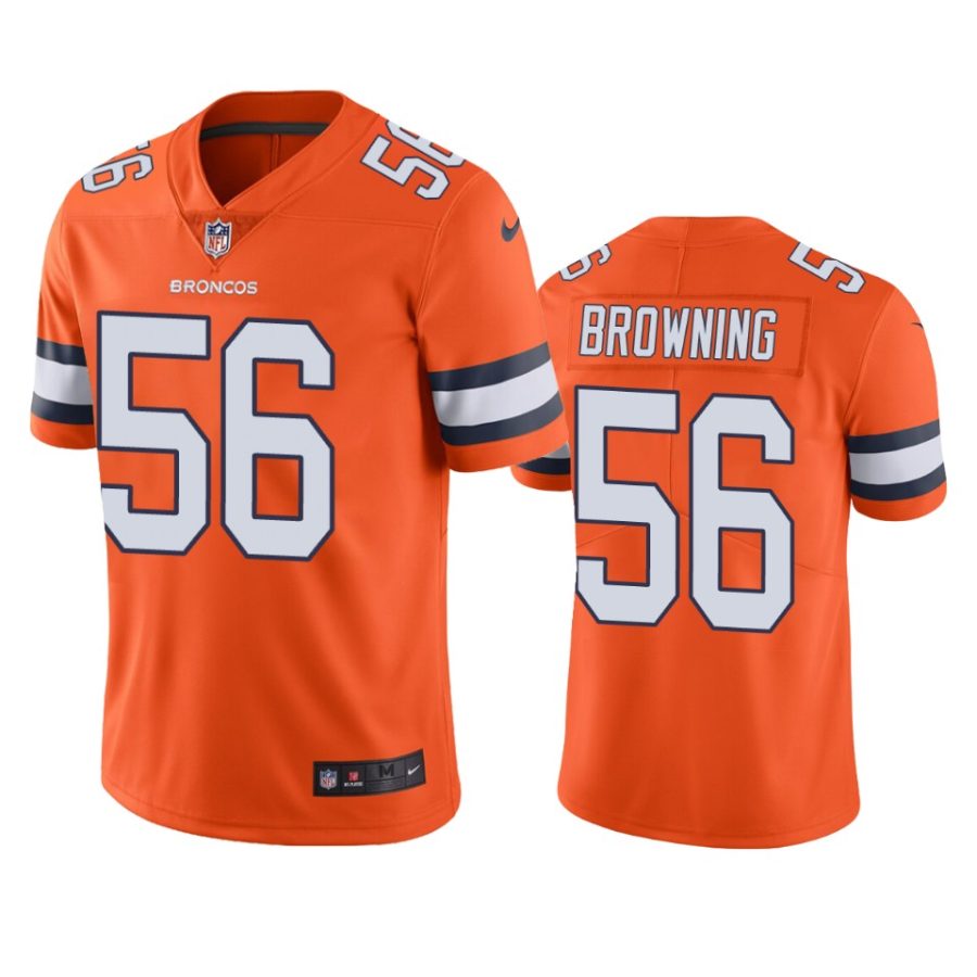 baron browning broncos color rush limited orange jersey